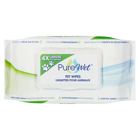 PureWet Plant-Based Biodegradable Extra Large Dog & Cat Wipes, 15 count