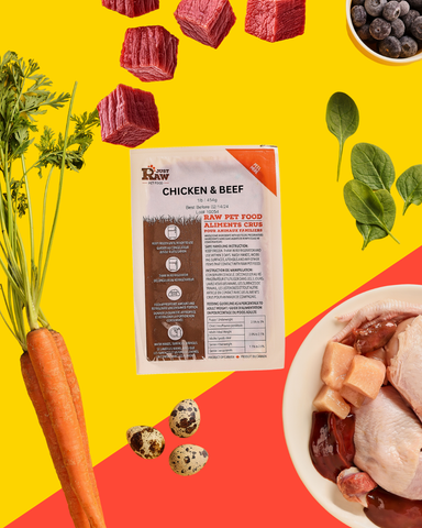 Chicken & Beef Variety Dinner - 1 lb