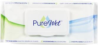 PureWet Plant-Based Biodegradable Dog & Cat Wipes, 60 counts