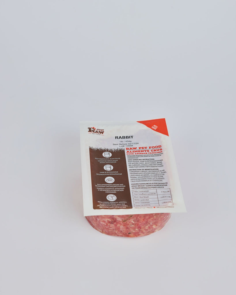 Rabbit Classic | Raw Dog Food | Single Protein Meal β Just Raw Pet Food